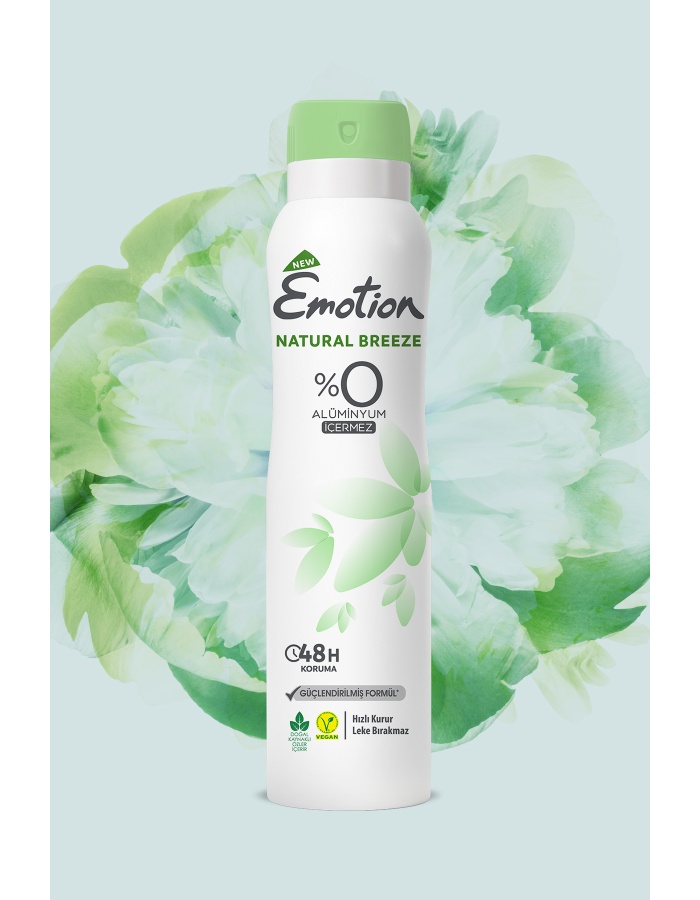 Natural Breeze Kadın Vegan Deodorant 6x150ml Hızlı Kurur, Leke Bırakmaz