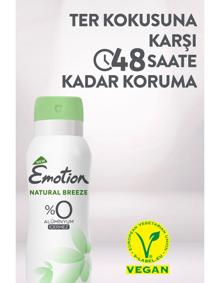 Natural Breeze Kadın Vegan Deodorant 6x150ml Hızlı Kurur, Leke Bırakmaz
