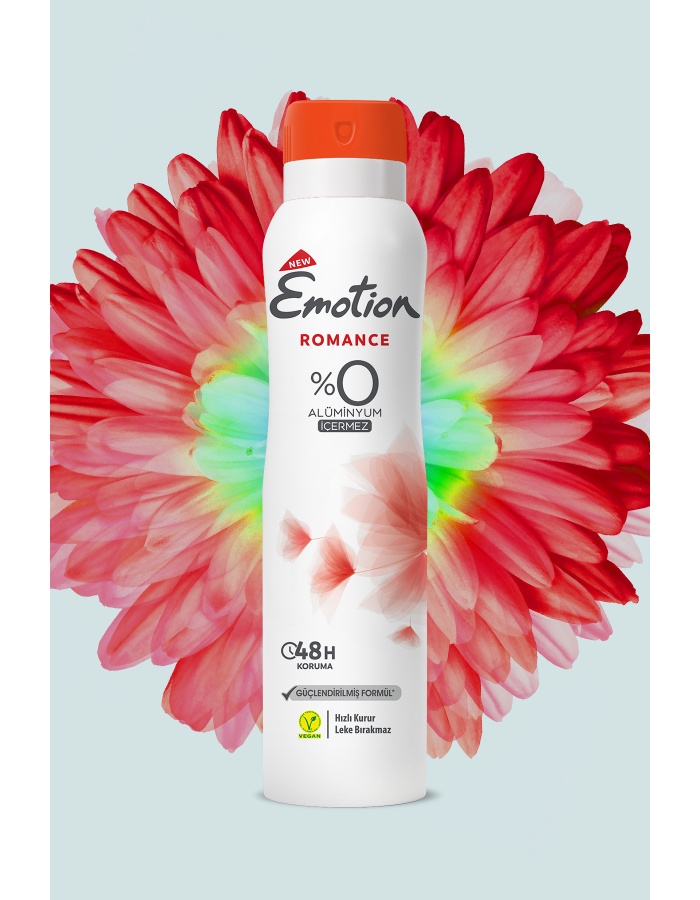 Romance Kadın Vegan Deodorant 6x150ml Hızlı Kurur, Leke Bırakmaz
