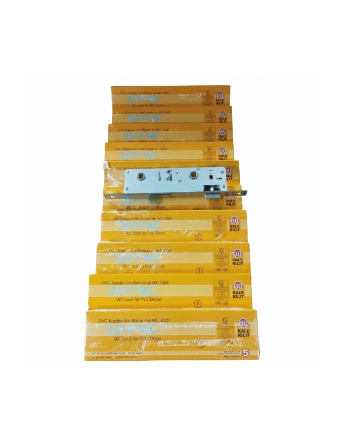 269 PWC PVC KAPILAR İÇİN BANYO VE WC KİLİDİ 35 MM 10 ADET