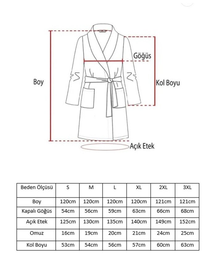 Bej Kadın/Erkek Unısex Şalyaka Bornoz Tek Parça