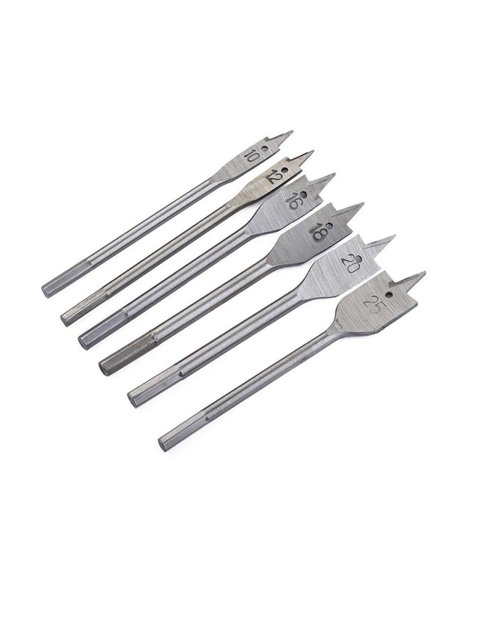 6 Parça Tahta Oyma Matkap Yaprak Kelebek Uç Seti