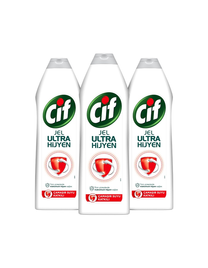 Jel Ultra Hijyen Tüm Yüzeyler Için Çamaşır Suyu Katkılı 750 Mlx3