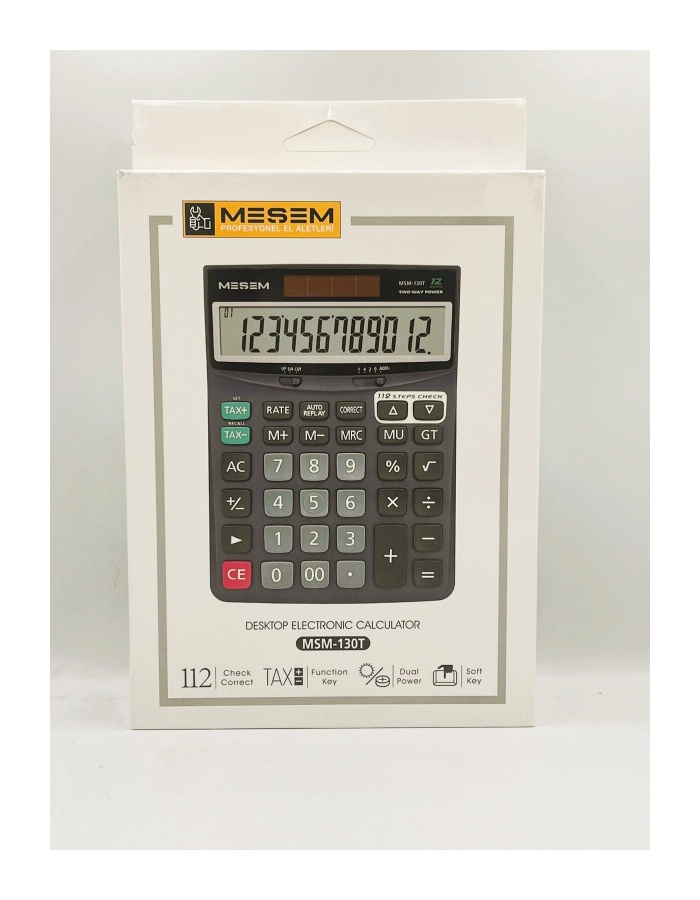 MESEM PROFESYONEL Elektronik Masa Üstü Hesap Makinesi msm-130t