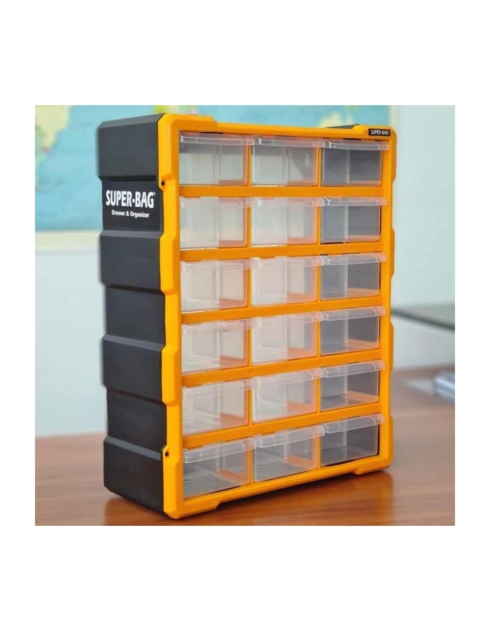 Monoblock Organizer Seti 18 Çekmeceli Hobi Kutusu