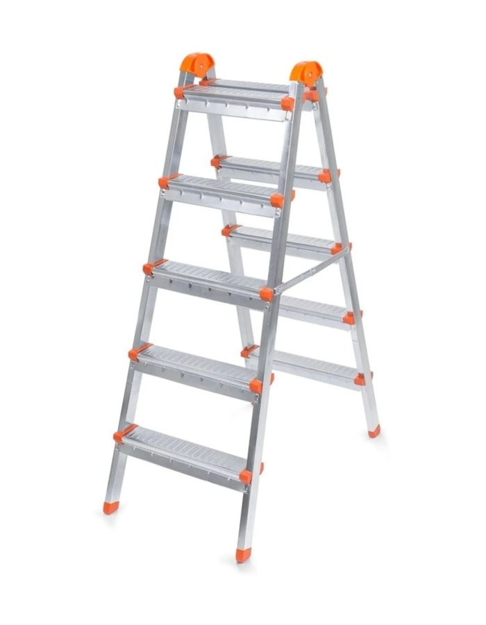 Perilla Çift Çıkışlı 5 5 Basamaklı Metal Merdiven