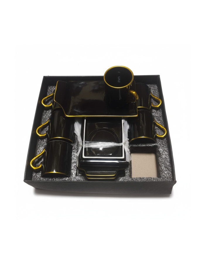 6 KİŞİLİK 12 PARÇA LÜX KAHVE FİNCANI SETİ