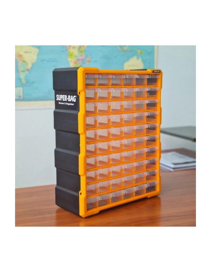 Monoblok Çekmece Seti 60lı Mega Büyük Mono Blok Hobby Organizer Seti Vida Dübel Kutusu