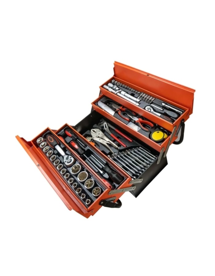 Katlanır 5 Gözlü Metal Takım Çantası 81 Parça PH223