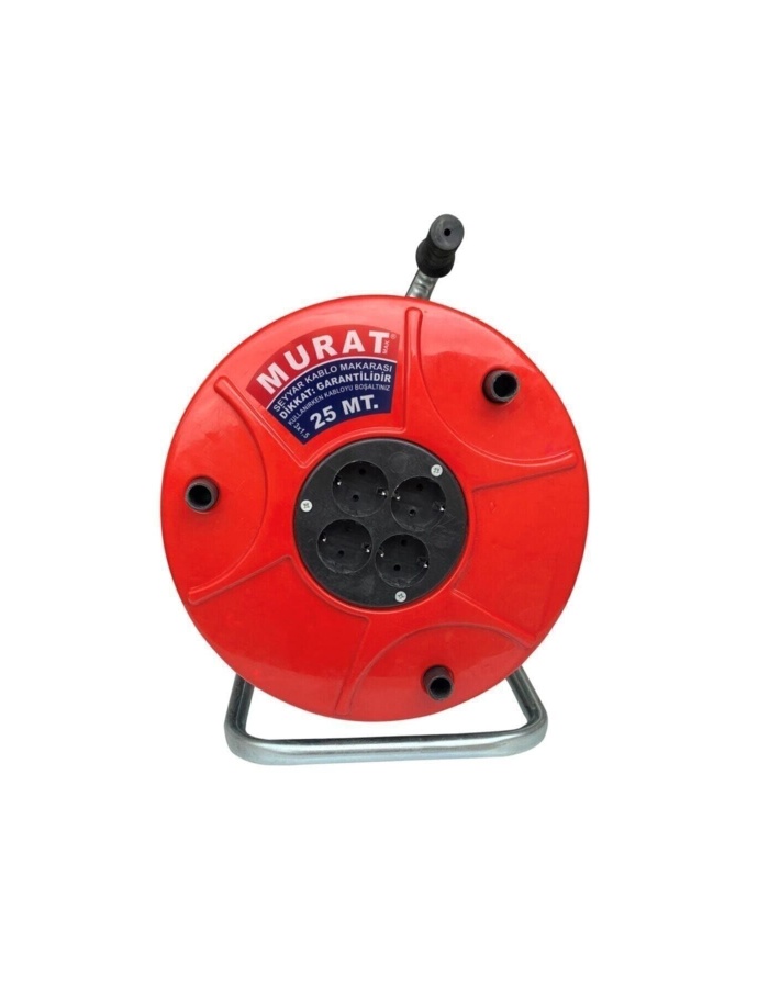 3x1,5 Cca Makaralı Uzatma Kablo Seyyar Priz Fiş & 25 M