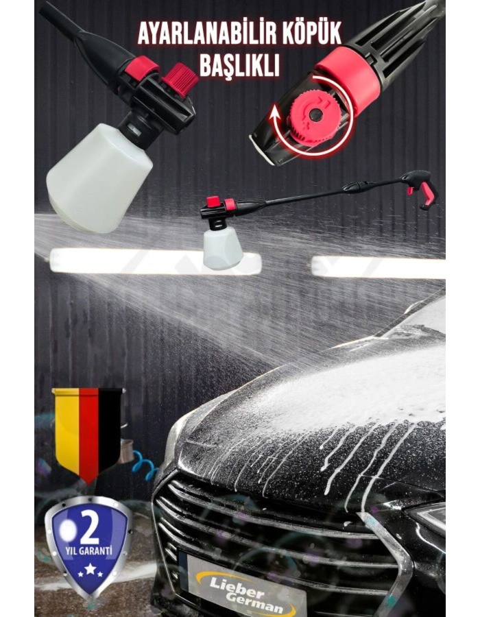 Teknoloji LYK180 Elektrikli Başlık Ayarlı Yüksek Basınçlı 180 Bar/Psi Bahçe Ve Oto Yıkama Makinesi