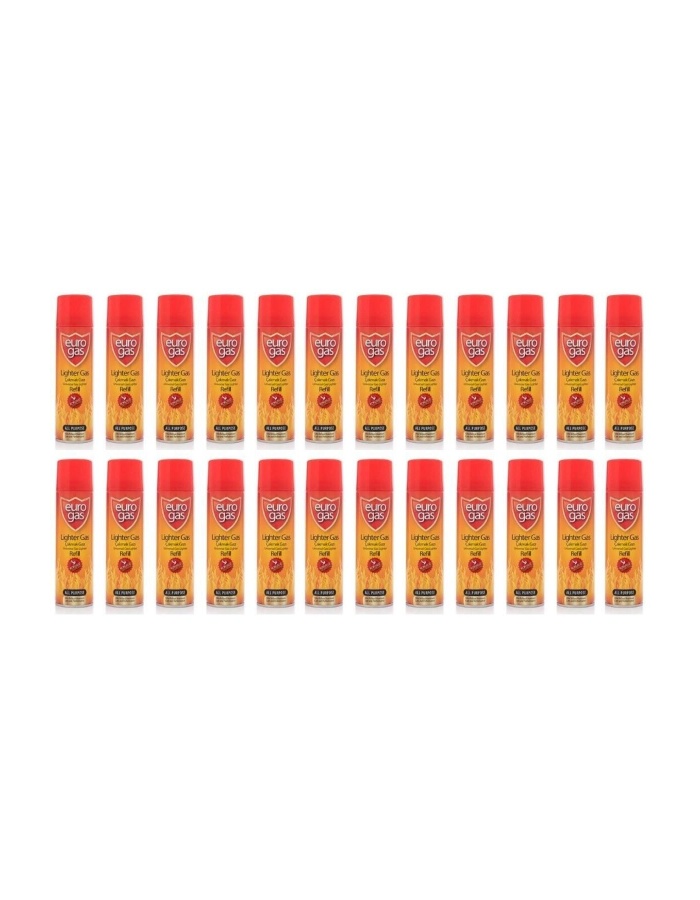 Eurogas Çakmak Gazı 250 Ml 24lü Set