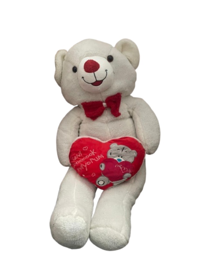 120 cm Beyaz Dev Ayıcık – Yumuşacık Dev Oyuncak Ayı