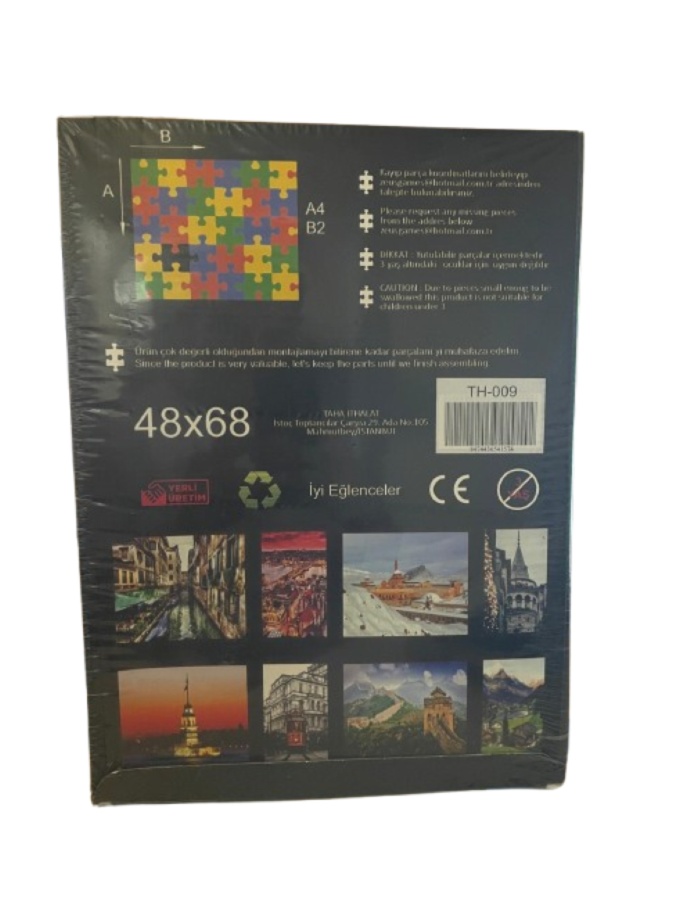 1000 Parça Puzzle – Yetişkin & Gençler İçin Zorlayıcı Renkli Yapboz – 48x68 cm