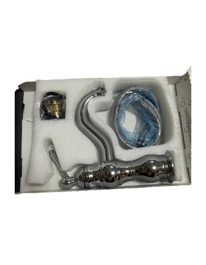 Armatür Klasik Lavabo Bataryası | Tek Kollu | Şık Krom Kaplama | Banyo ve Mutfak Uyumlu