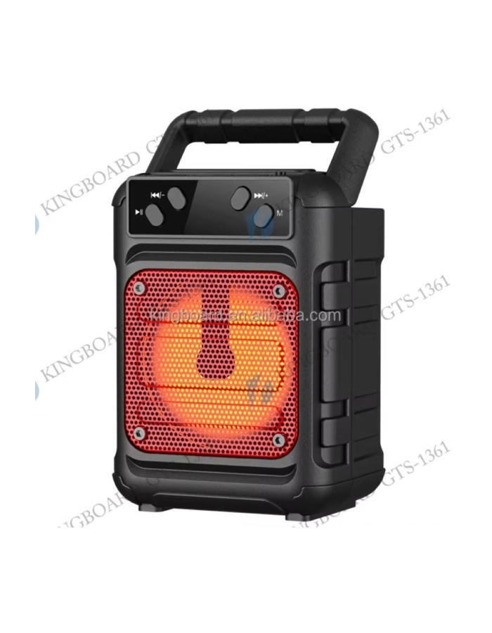 GTS-1361 Taşınabilir Kablosuz Bluetooth Hoparlör | Extra Bass | Renkli LED Işık |