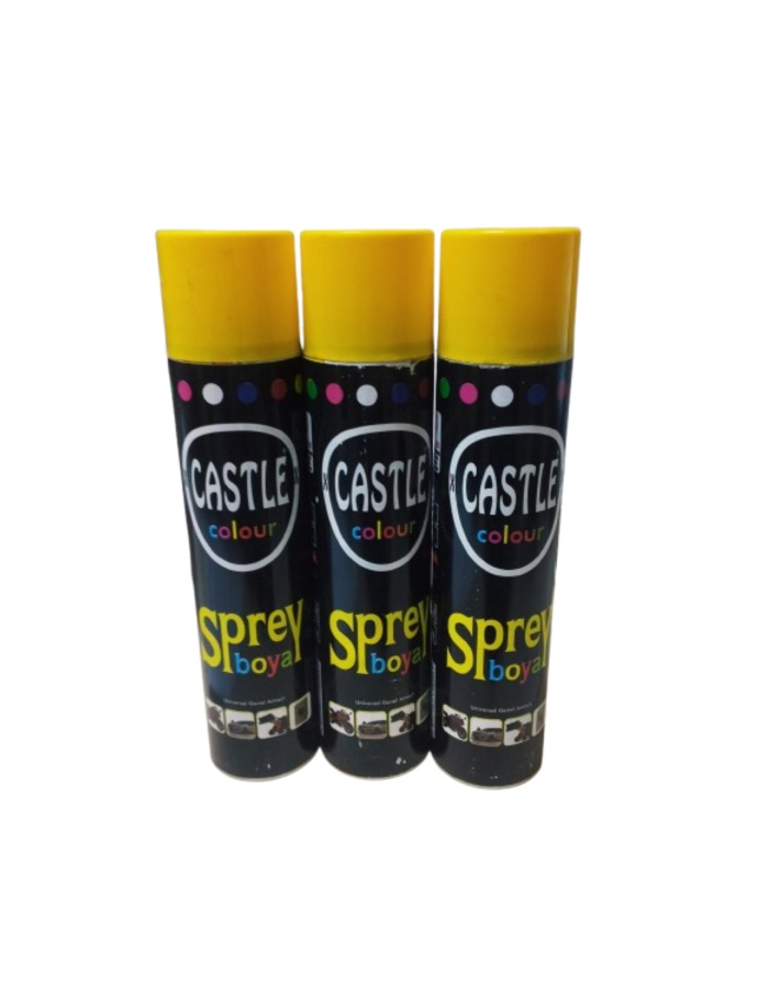 KALİTELİ SARI SPREY BOYA 3 ADET 510 ML
