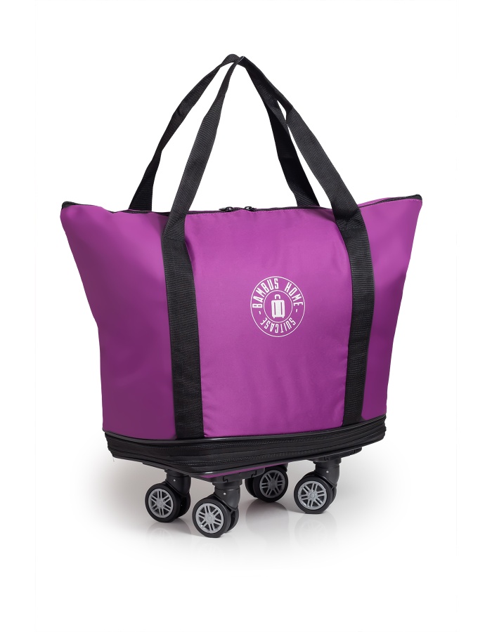 İki Körüklü Demonte Sessiz Tekerlekli Valiz/Çanta/Bavul