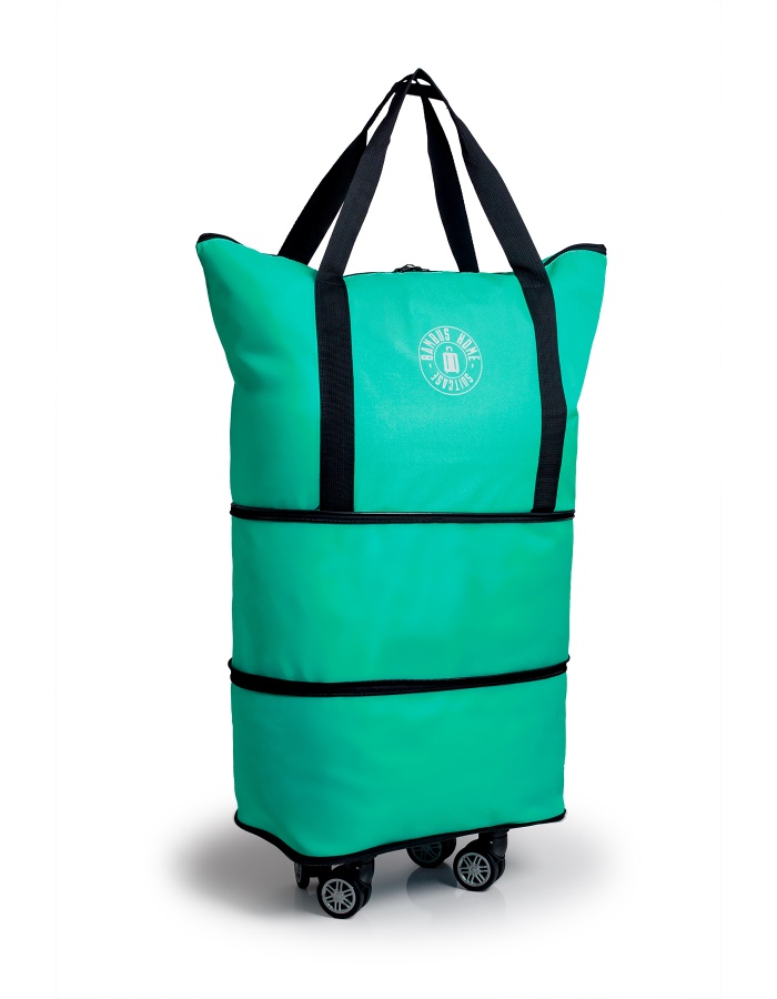 İki Körüklü Demonte Sessiz Tekerlekli Valiz/Çanta/Bavul