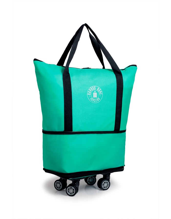 İki Körüklü Demonte Sessiz Tekerlekli Valiz/Çanta/Bavul