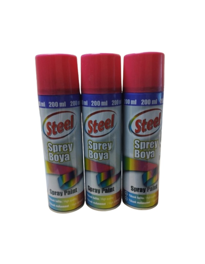 SPREY BOYA-Steel-3 ADET 600 ML