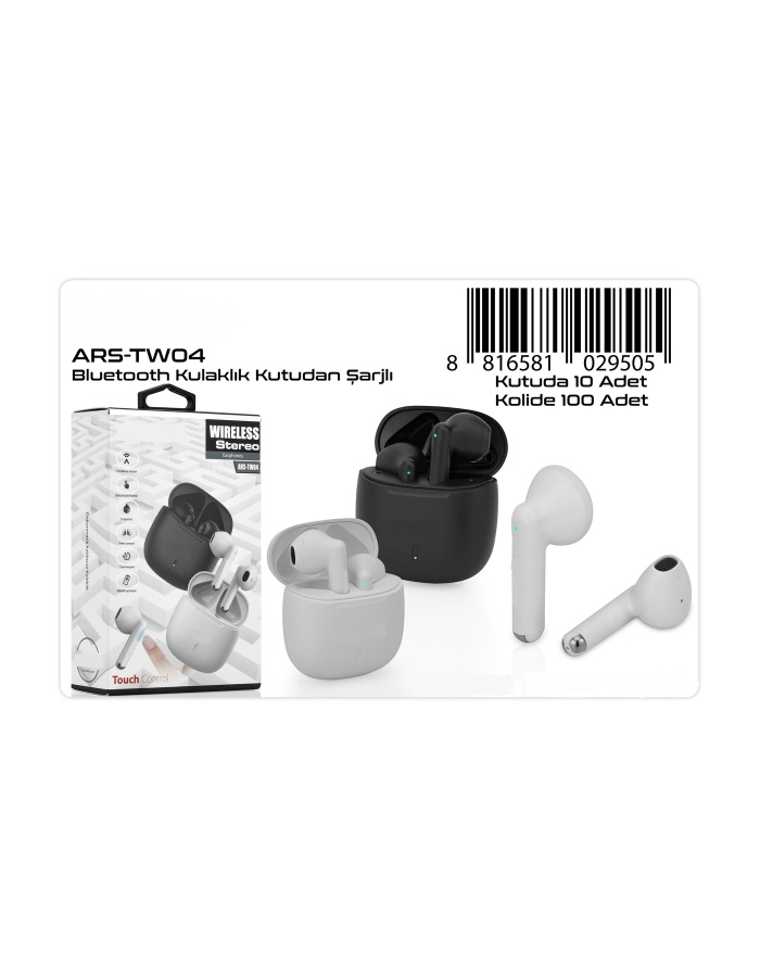 Ars-tw04 Kulakiçi Bluetooth Kablosuz Kulaklık