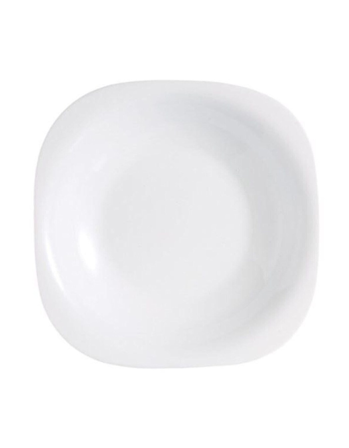 Carine Beyaz Çukur Yemek Tabağı 6lı 21cm