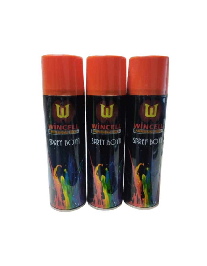 KALİTELİ TURUNCU SPREY BOYA 3 ADET 600 ML
