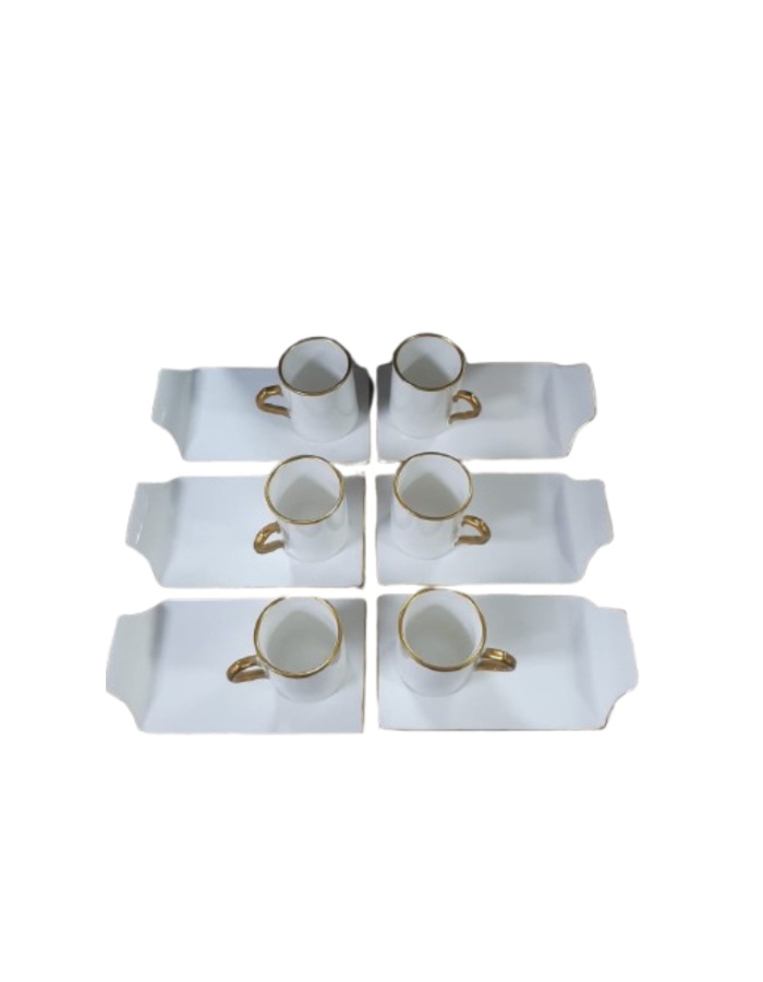 Kahve Fincanı Takımı - 12 Parça 6 Kişilik Lüks Fincan Takımı