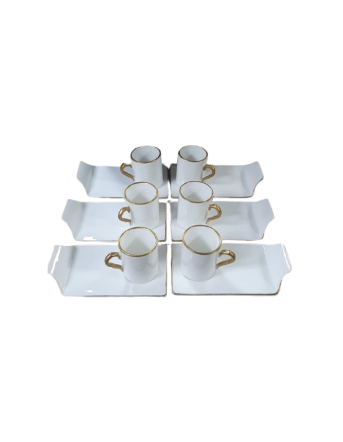 Kahve Fincanı Takımı - 12 Parça 6 Kişilik Lüks Fincan Takımı
