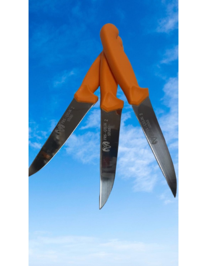 FRS ÇELİK 2 SİVAS %100 EL İŞÇİLİĞİ KASAP BİÇAĞI 14,5 CM 2 ADET