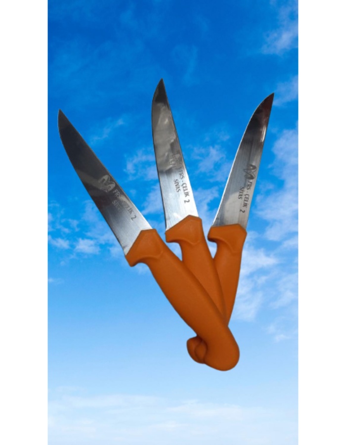 FRS ÇELİK 2 SİVAS %100 EL İŞÇİLİĞİ KASAP BİÇAĞI 14,5 CM 2 ADET