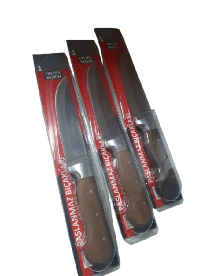 SÜRMENELİM EL DÖVMESİ EXTRA KESKİN KASAP BIÇAĞI 14,5 CM