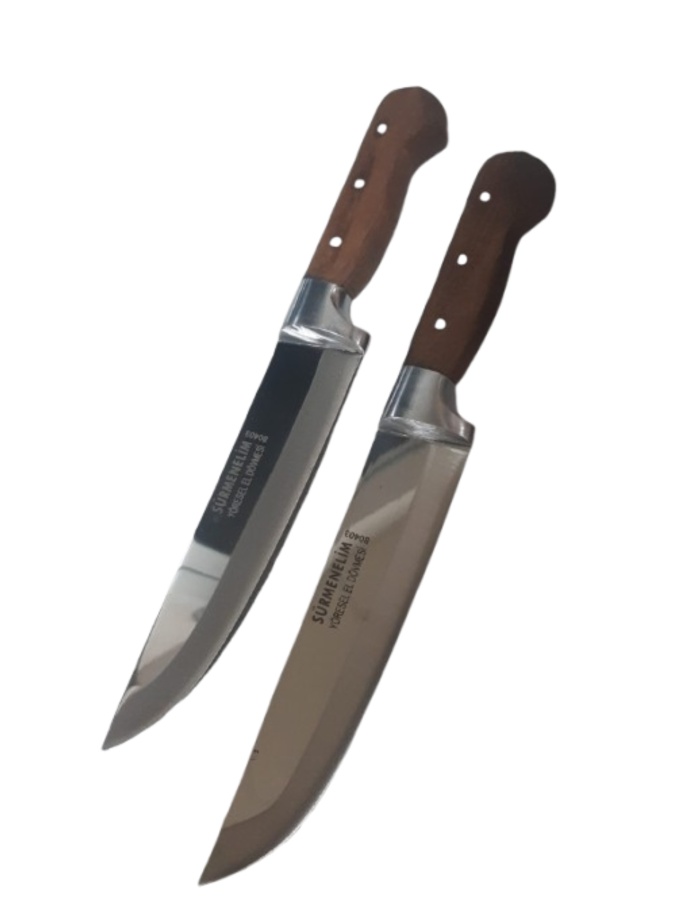 SÜRMENELİM EL DÖVMESİ EXTRA KESKİN KASAP BIÇAĞI 18 CM 2 ADET