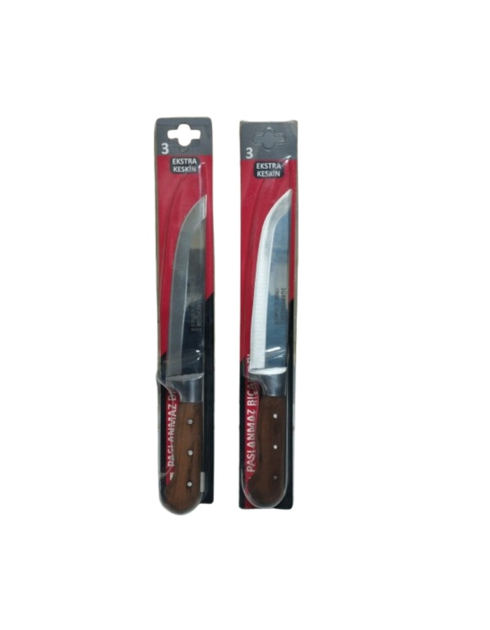 SÜRMENELİM EL DÖVMESİ EXTRA KESKİN KASAP BIÇAĞI 18 CM 2 ADET