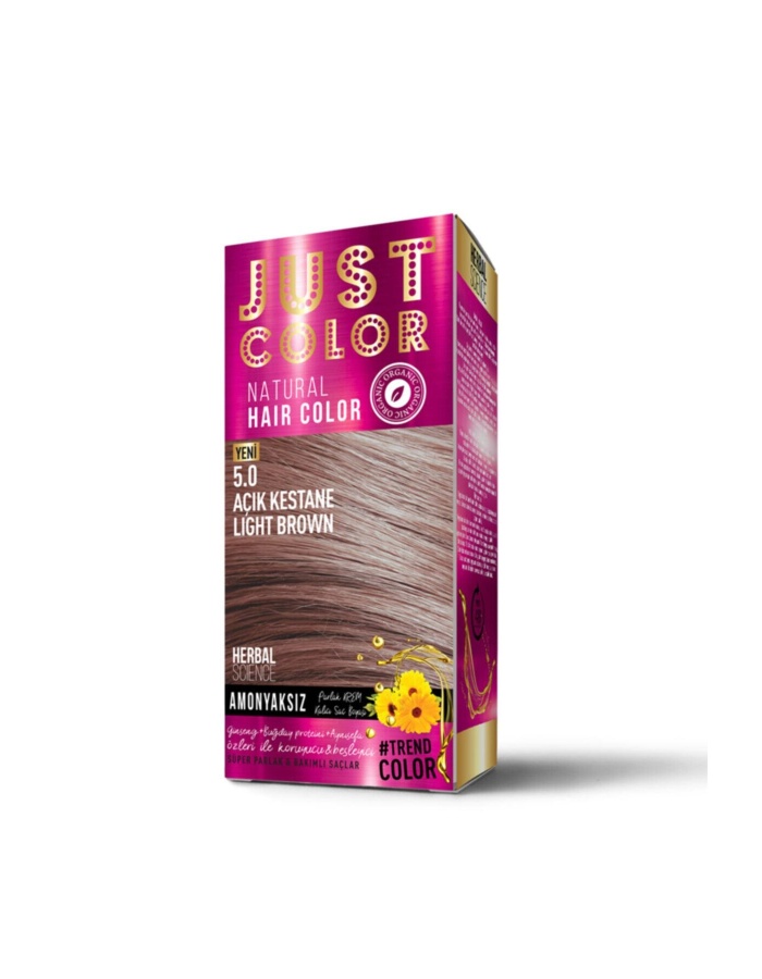Herbal Scıence Organik Amonyaksız Saç Boyası Açık Kestane 5.0
