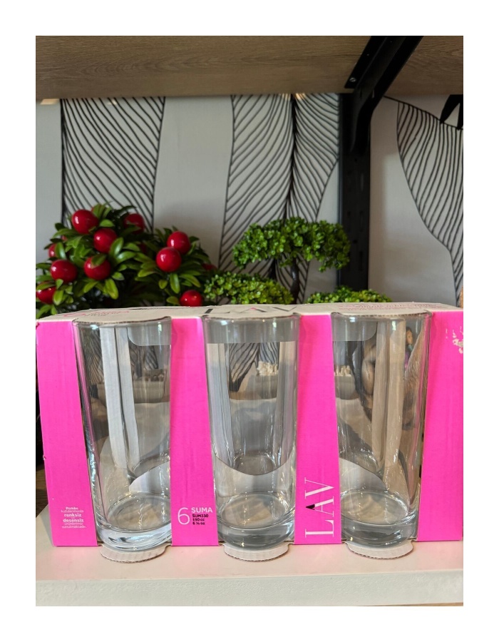 LAV SUMA 6’lı cam bardak seti 190 cc