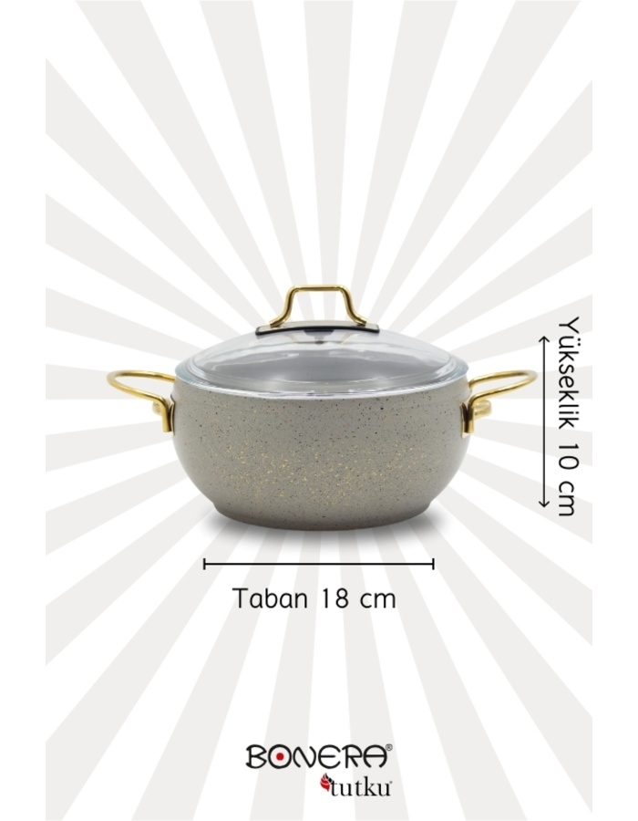 Marbella 7 Parça (18-20-24) Cm Ten. 24cm Tav. Set Güveç Model