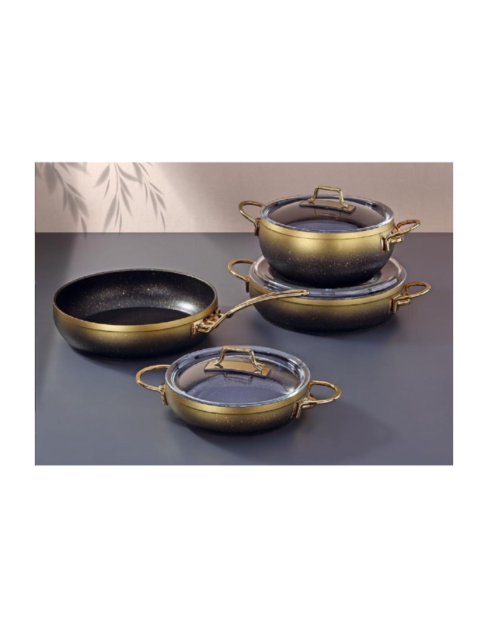 marbelle 7 parça granit tencere seti