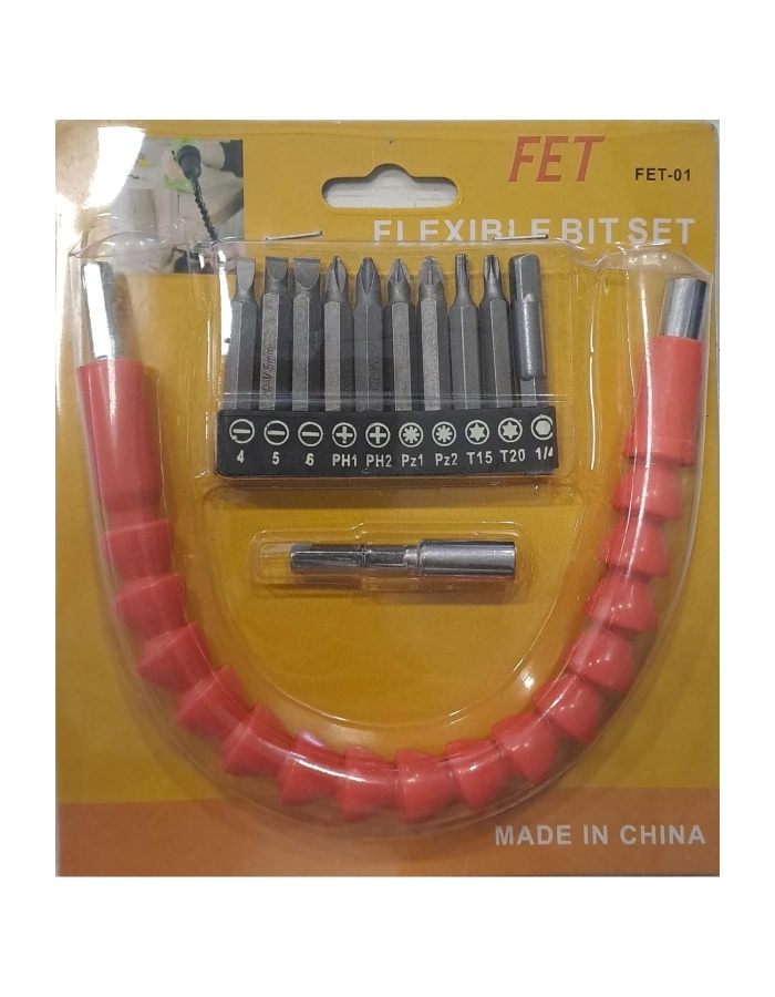 FET ESNEK BITS UÇ SETİ / FLEXİBLE BIT SET 12 PARÇA FET-01
