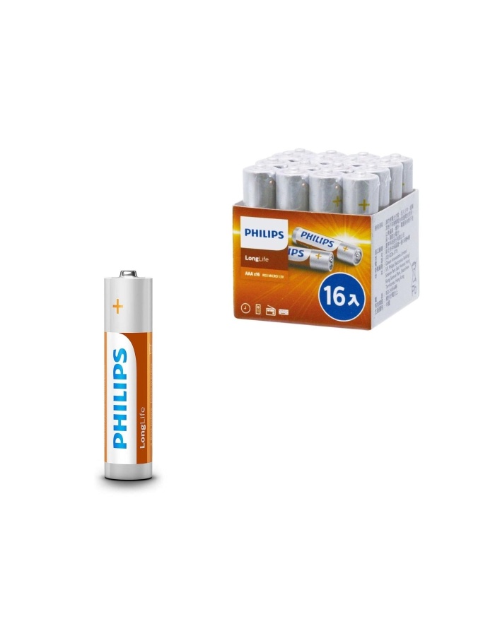 Pil Aaa Ince Alkalin 16lı Paket Phılıps R03l16f/97