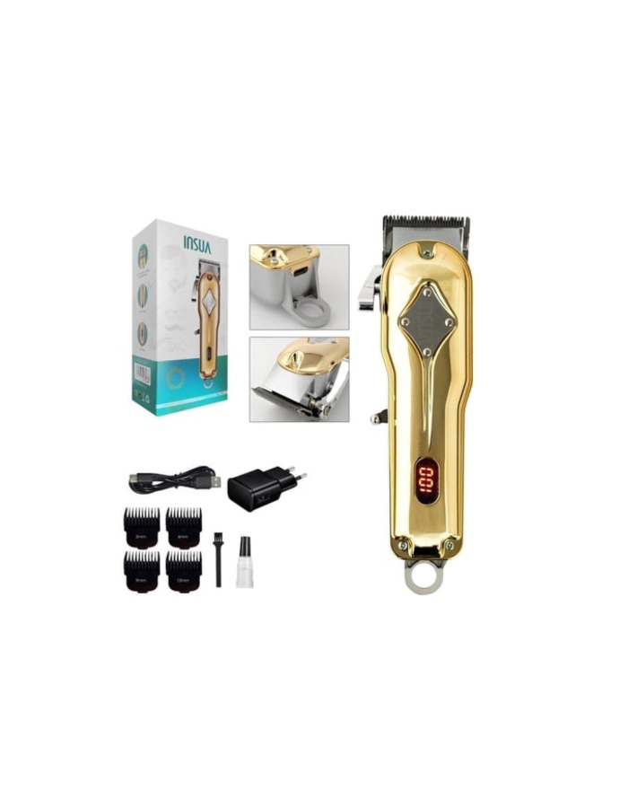 INSUA HK-770 PROFOSYONEL ŞARJLI LED EKRANLI TIRAŞ MAKİNESİ