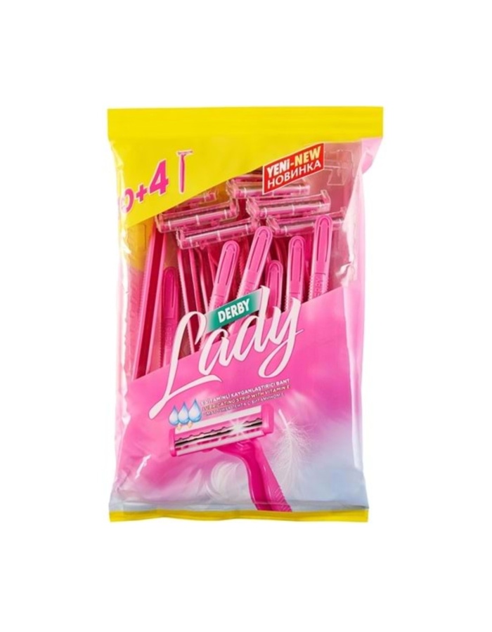 ( PTD ) Derby Lady Traş Bıçağı Çift Bıçaklı 10+4=14 Lü Pk ( TEKLİDİR )
