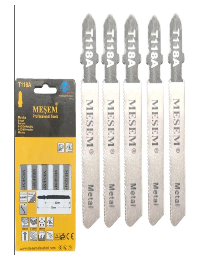 MEŞEM 6113 METAL DEKUPAJ AĞZI 5Lİ SET T118A