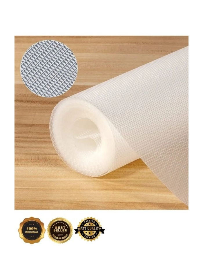 45 Cm X 10 Mt Kaymaz Dolap Içi Çekmece Raf Örtüsü Kaydırmaz