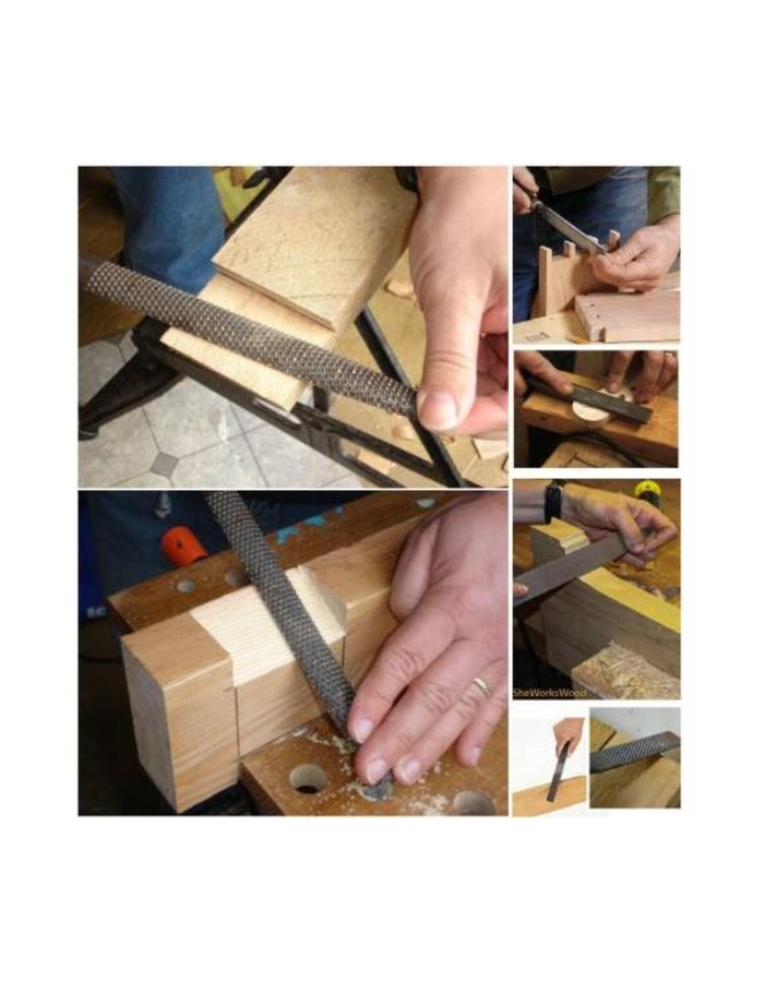 Ağaç Törpü Saplı Balık Sırtı 12 MM 40 CM