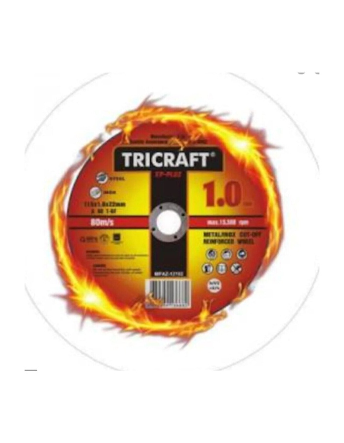 10 Adet Trıcraft 115x1x22.23 Mm Inox Kesici (MEŞEM-3301) 10 Adet