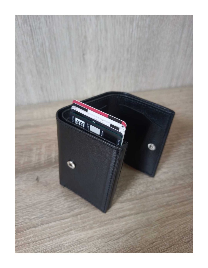 bol kartlı kağıt para bölmeli otomatik mekanizmalı unisex cüzdan kartlık