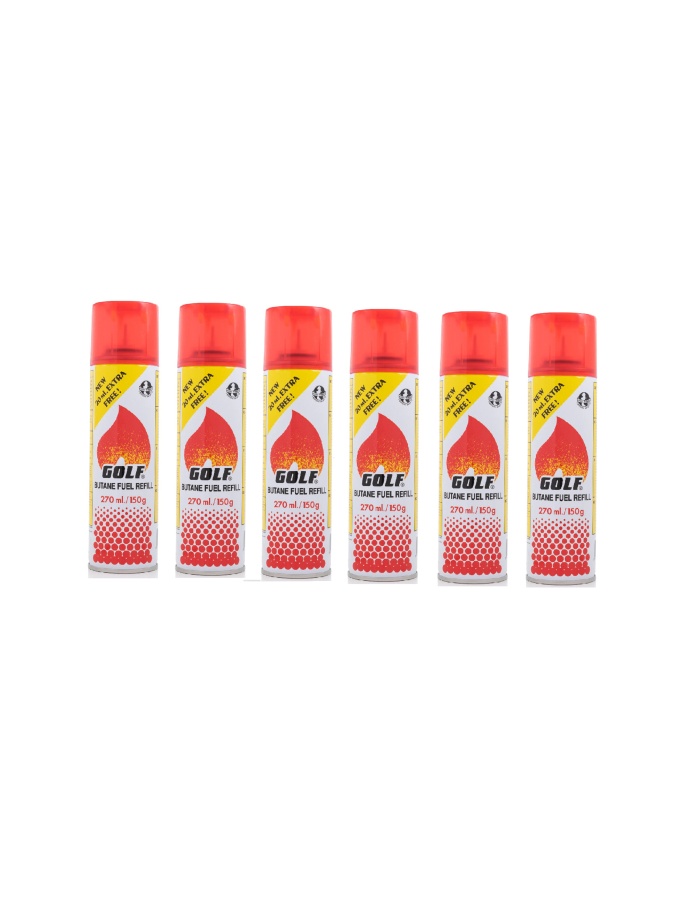 Golf Çakmak Gazı 270 ml 1x6 6 Adet