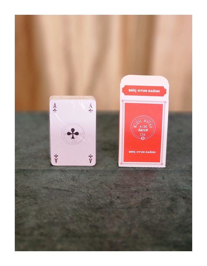 KIZILAY BRİÇ 52 OYUN KAĞIDI A30 12 Lİ DESTE